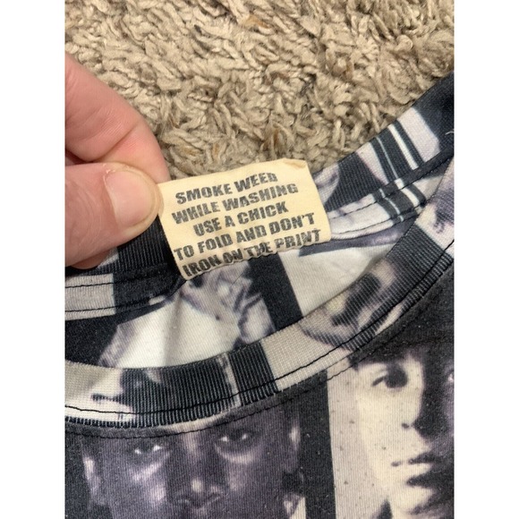 Vintage NWA Straight Outta Compton All Over Print Shirt XL LS SMW Brand Street - Picture 4 of 8